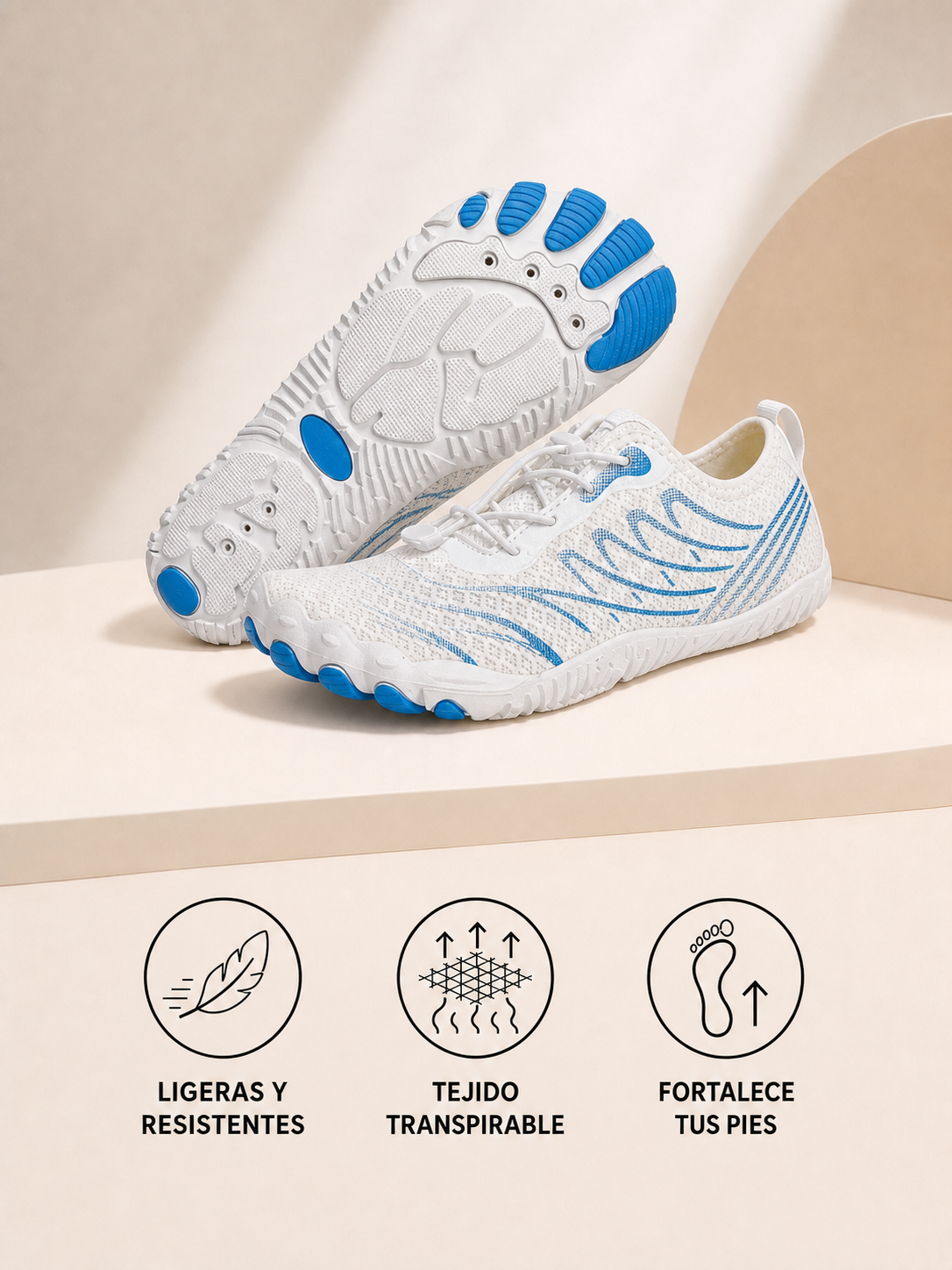 Alpine Pro - Zapatillas barefoot saludables y antideslizantes (Unisex)