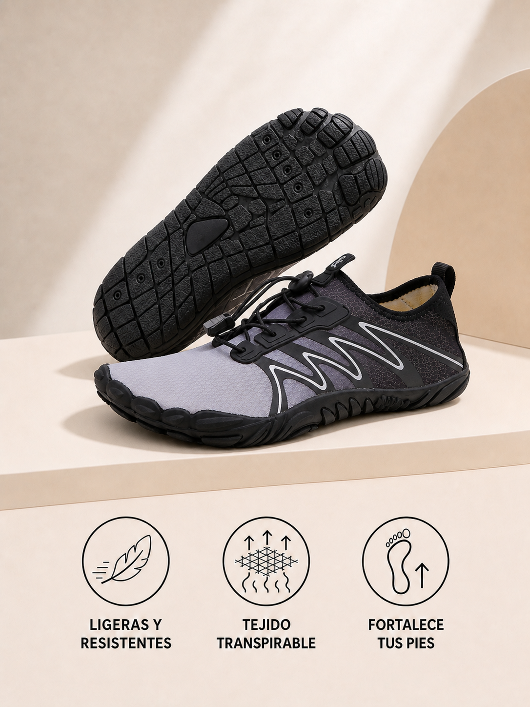 HydroGlide - Zapatillas barefoot saludables y antideslizantes (Unisex)